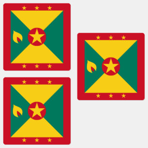 Flagge von Grenada Etiketten
