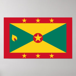 Flagge von Grenada Poster