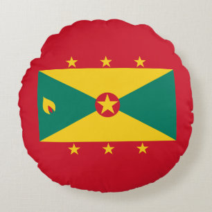 Flagge von Grenada Rundes Kissen
