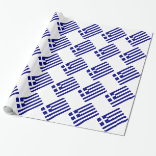 Flagge von Griechenland Geschenkpapier