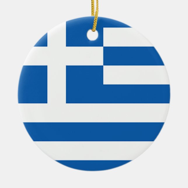 Flagge von Griechenland, griechisch Keramik Ornament (Vorne)