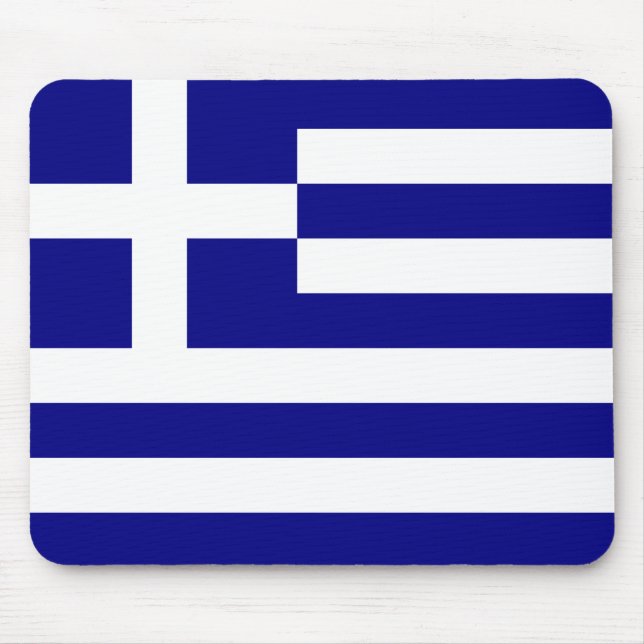 Flagge von Griechenland Mousepad (Vorne)