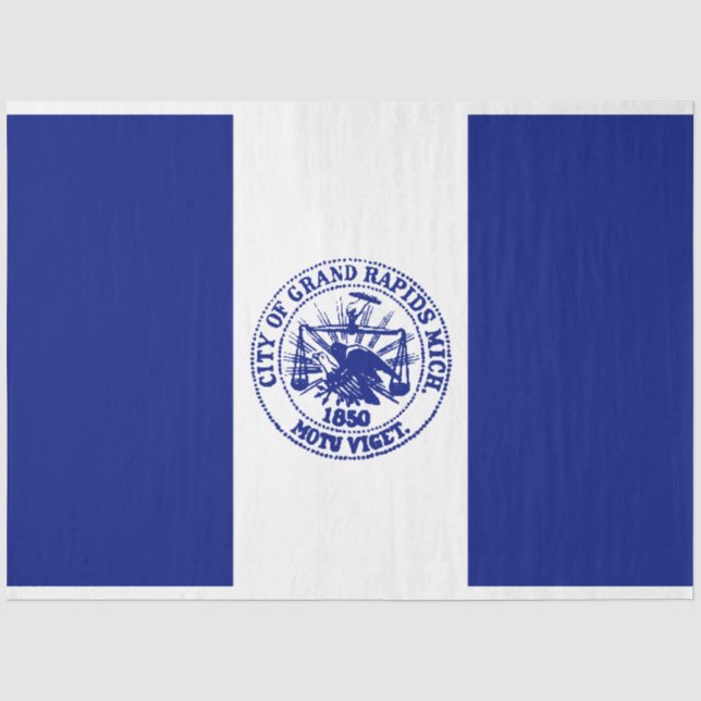 Flagge von Großzügen (Stadt Michigan) Seidenpapier (Vorderseite)