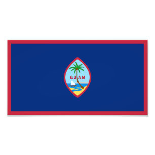 Flagge von Guam Fotodruck