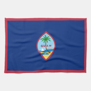Flagge von Guam Geschirrtuch