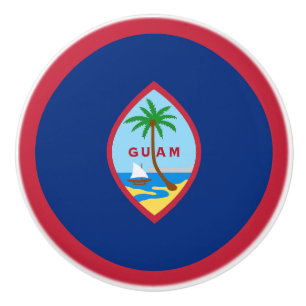 Flagge von Guam Keramikknauf