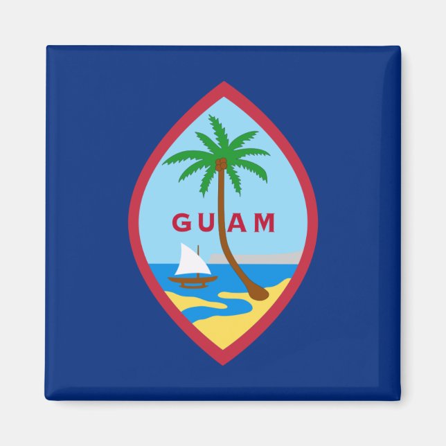 Flagge von Guam Magnet (Vorne)