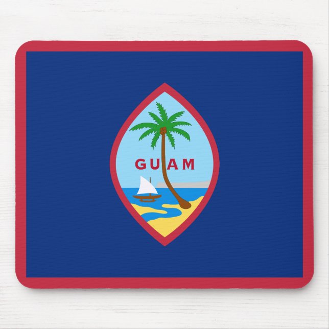 Flagge von Guam Mousepad (Vorne)