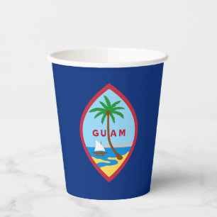 Flagge von Guam Pappbecher