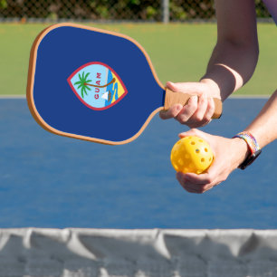 Flagge von Guam Pickleball Schläger