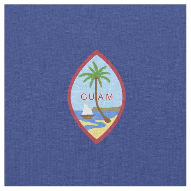 Flagge von Guam Stoff (Nahaufnahme)