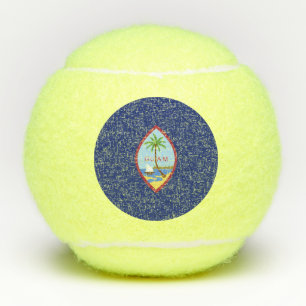 Flagge von Guam Tennisbälle