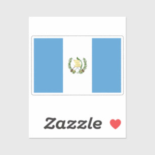 Flagge von Guatemala individuell zugeschnitten  Aufkleber