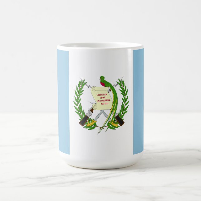 Flagge von Guatemala Kaffeetasse (Mittel)