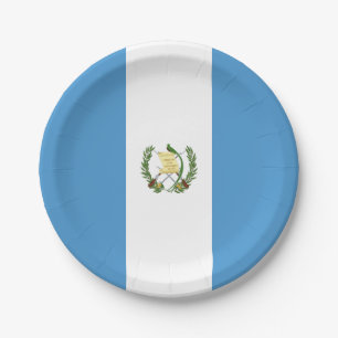 Flagge von Guatemala Pappteller
