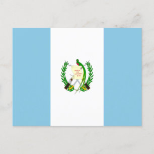Flagge von Guatemala Postkarte