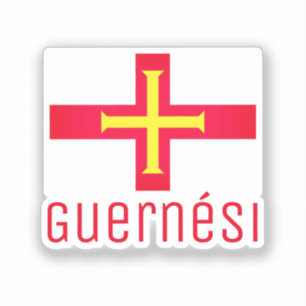 Flagge von Guernsey Aufkleber