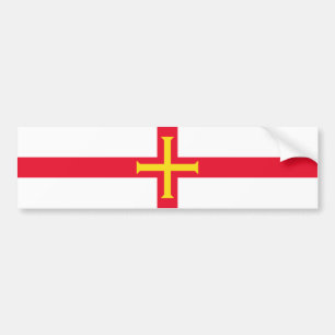 Flagge von Guernsey Autoaufkleber