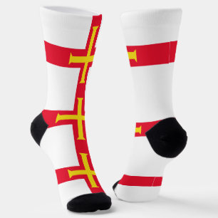 Flagge von Guernsey Socken