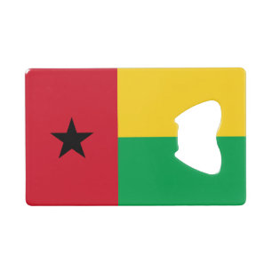 Flagge von Guinea-Bissau Geldbeutel Flaschenöffner