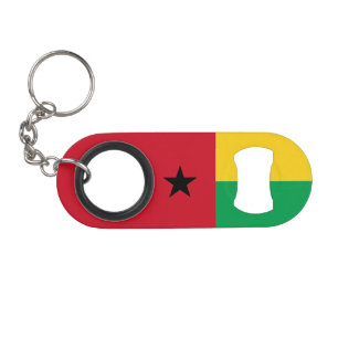 Flagge von Guinea-Bissau Mini Flaschenöffner