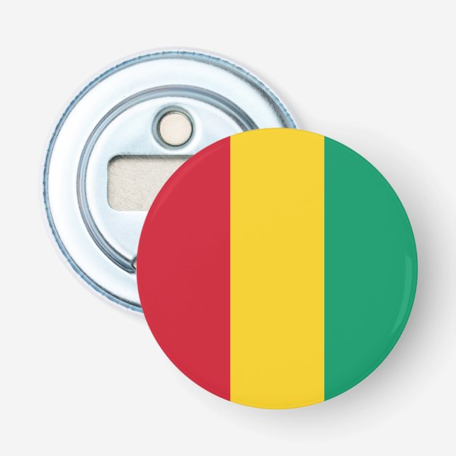 Flagge von Guinea Flaschenöffner (Vorderseite)