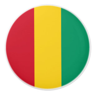 Flagge von Guinea Keramikknauf