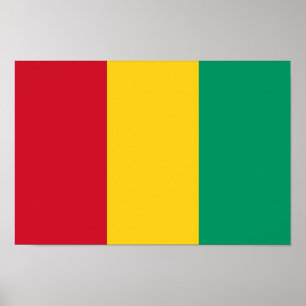 Flagge von Guinea Poster