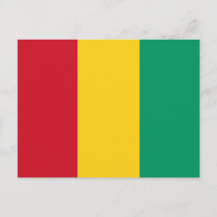 Flagge von Guinea Postkarte