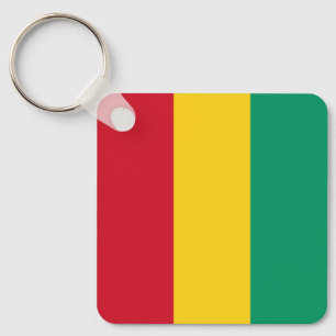 Flagge von Guinea Schlüsselanhänger