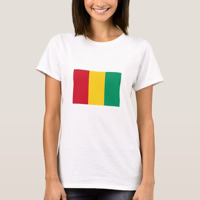 Flagge von Guinea T-Shirt (Vorderseite)