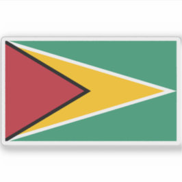 Flagge von Guyana Aufkleber
