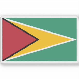 Flagge von Guyana Aufkleber