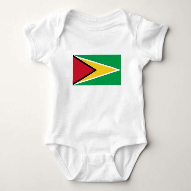 Flagge von Guyana Baby Strampler (Vorderseite)