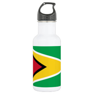 Flagge von Guyana Edelstahlflasche