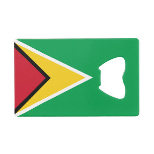 Flagge von Guyana Geldbeutel Flaschenöffner