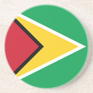 Flagge von Guyana Getränkeuntersetzer