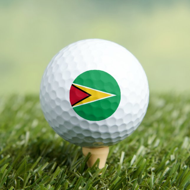 Flagge von Guyana Golfball (Insitu T-Shirt)