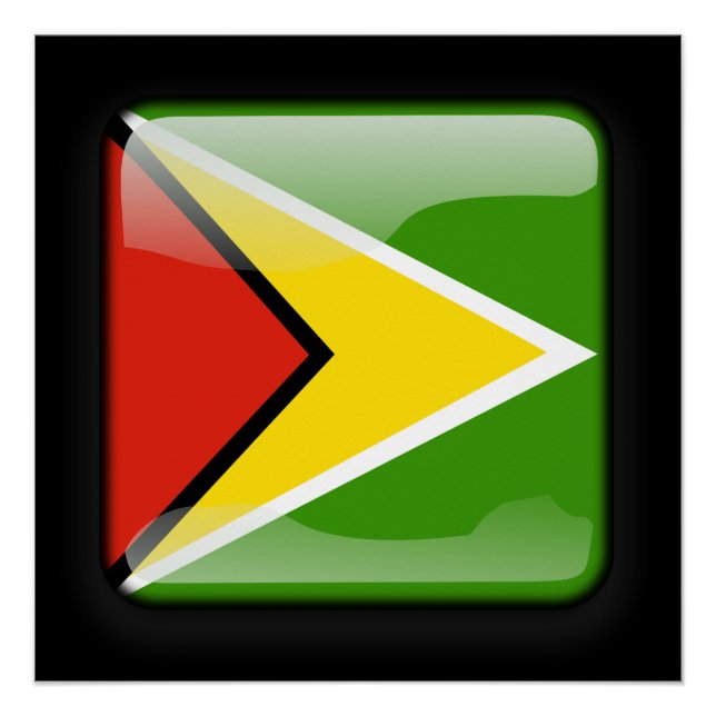 Flagge von Guyana Poster (Vorderseite)