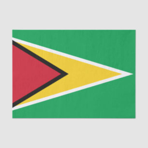 Flagge von Guyana Seidenpapier