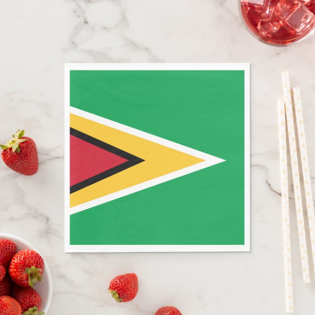 Flagge von Guyana Serviette (Beispiel)
