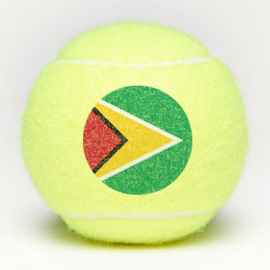 Flagge von Guyana Tennisbälle