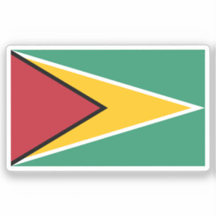 Flagge von Guyana Vinyl-Aufkleber nach Maß Aufkleber