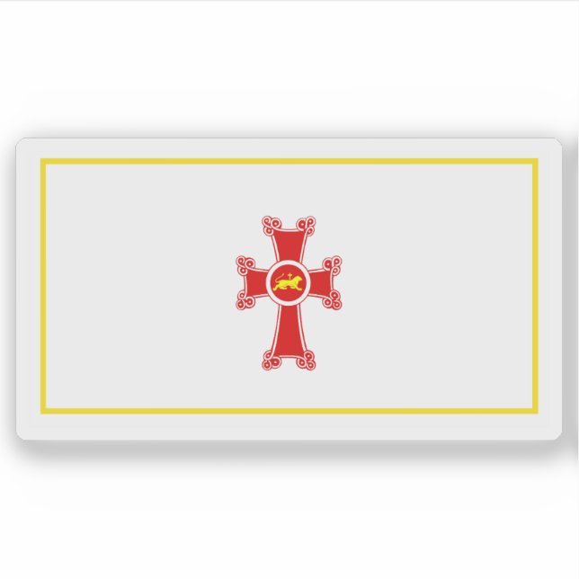 Flagge von Gyumri, Republik Armenien Aufkleber (Vorderseite)