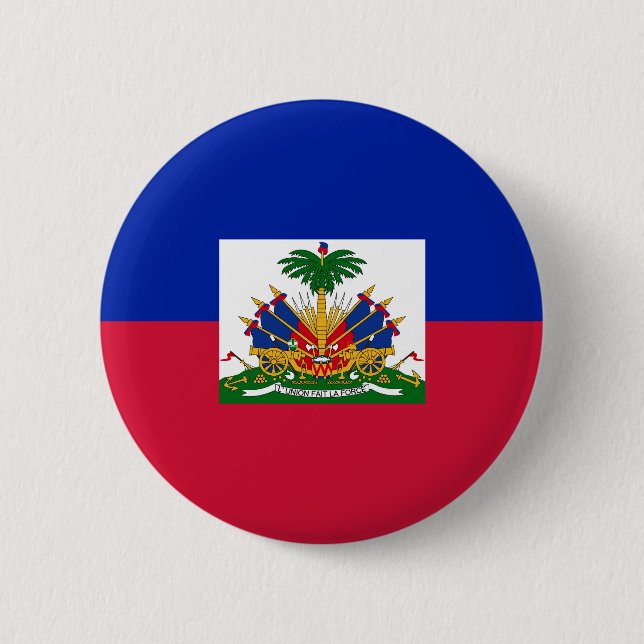 Flagge von Haiti Button (Vorderseite)