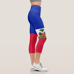 Flagge von Haiti Capri Leggings