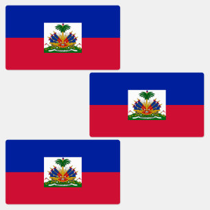 Flagge von Haiti Etiketten