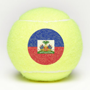 Flagge von Haiti Tennisbälle