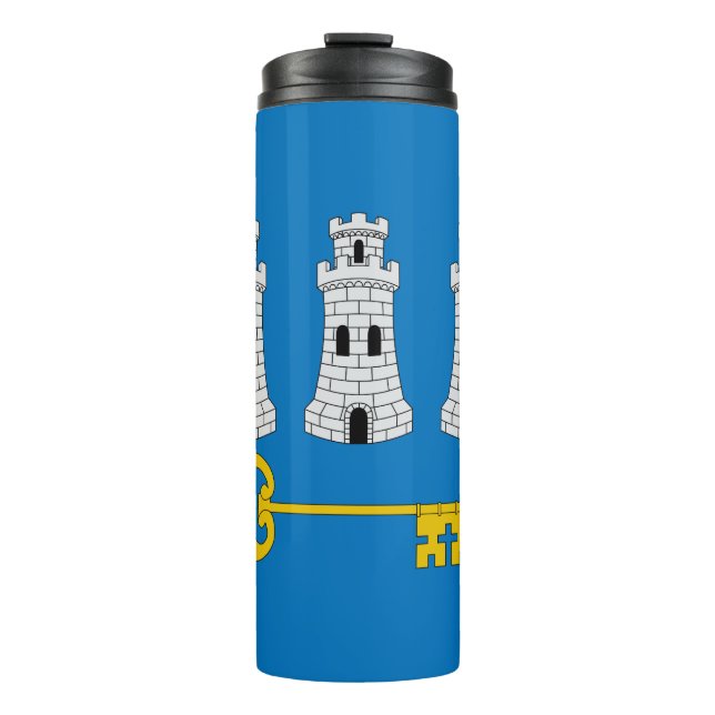 Flagge von Havanna, kubanische Thermal Tumbler Thermosbecher (Vorderseite)