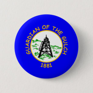 Flagge von Helena, Montana Button